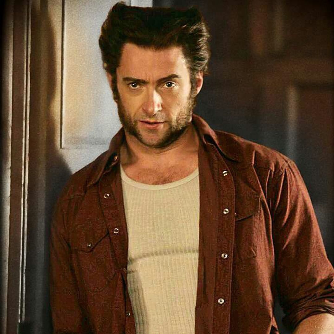 Hugh Jackman's iconic portrayal of Wolverine in the X-Men series, sporting his legendary mutton chop hairstyle.